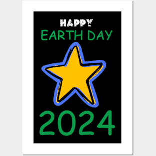 happy earth day 2024 gift april 22 Cute Teacher  Lover Rainbow Posters and Art